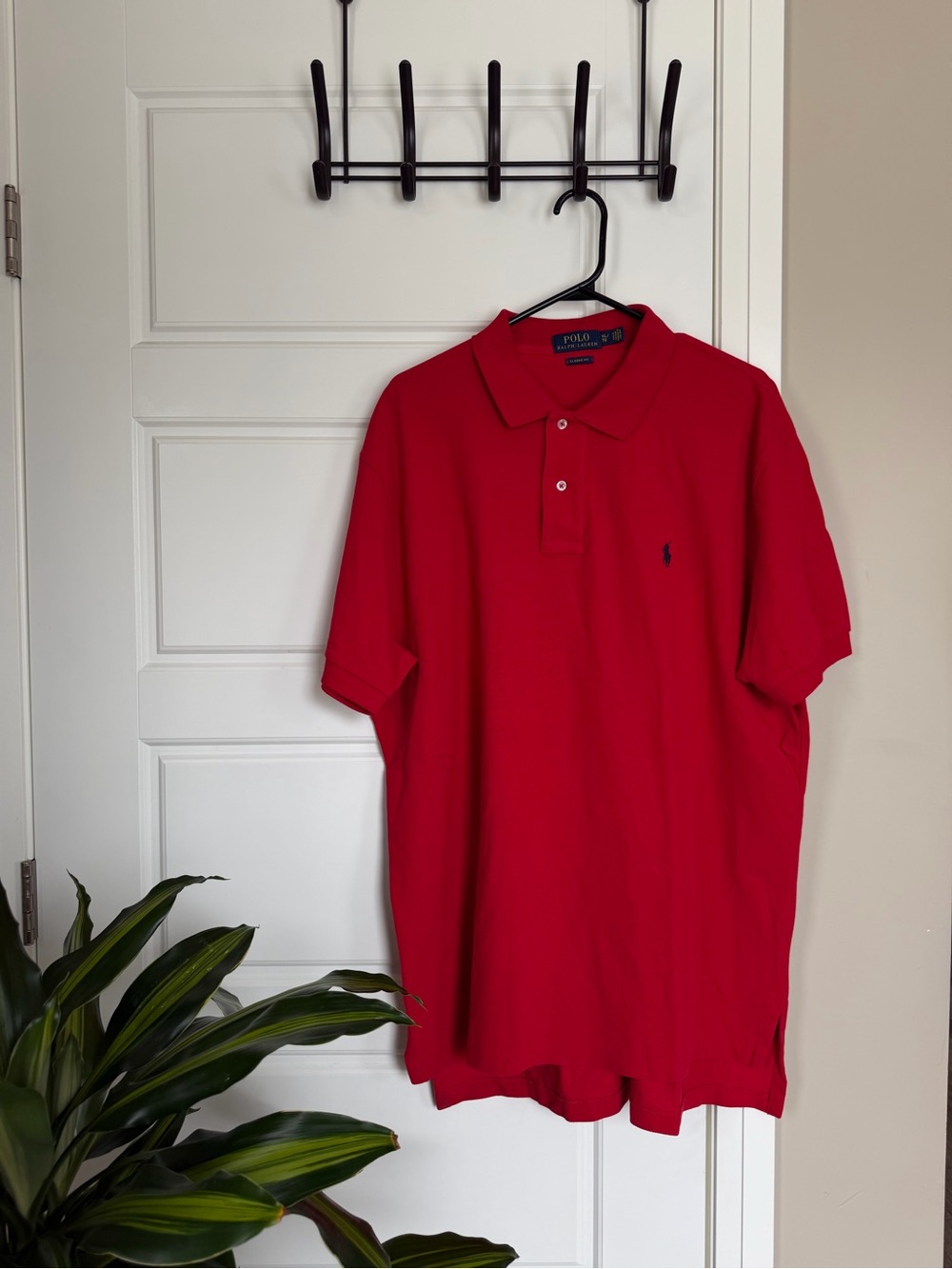 Polo by Ralph Lauren Red Short-Sleeve Polo with Navy Pony